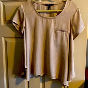 BCBG super cute gold blouse, size L